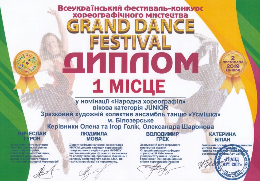 Всеукраїнський фестиваль-конкурс хореографічного мистецтва Grand Dance Festival